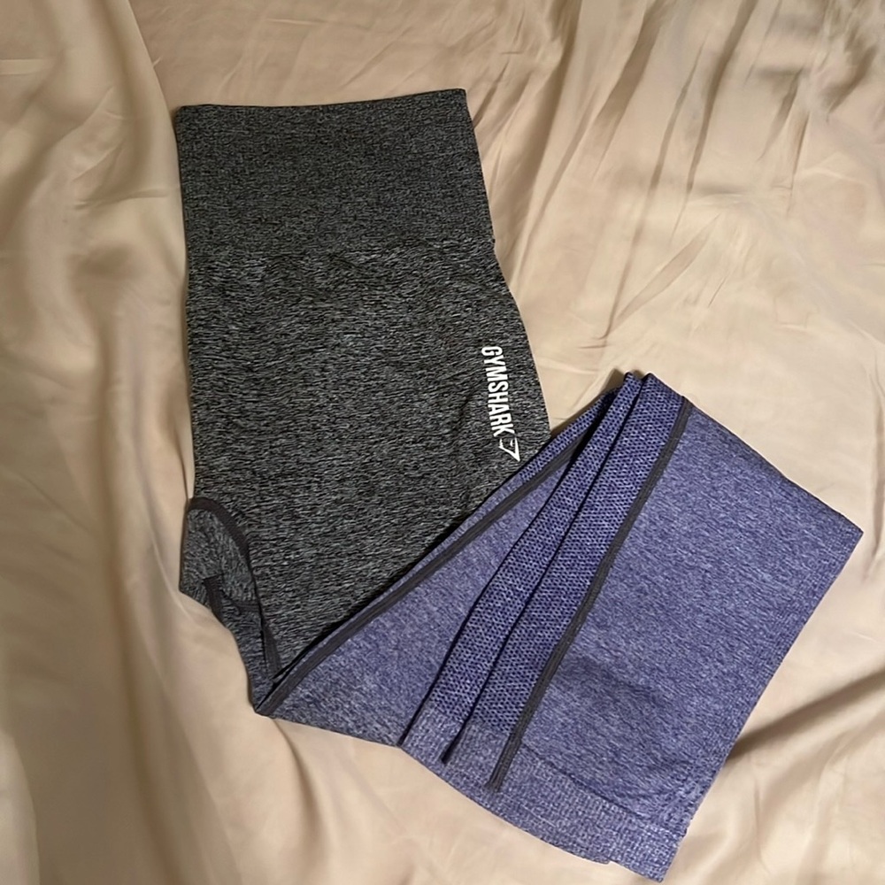 Gymshark Gray & Light Purple Ombré Leggings